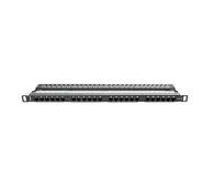 Lanberg Patchpanel 24p 19" 0,5U UTP 5e organizer (czarny) - 457232 - zdjęcie 5